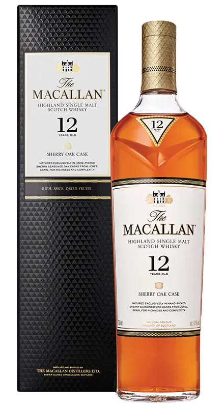 Macallan 12 Ani Sherry Oak Single Malt Whisky 0.7L